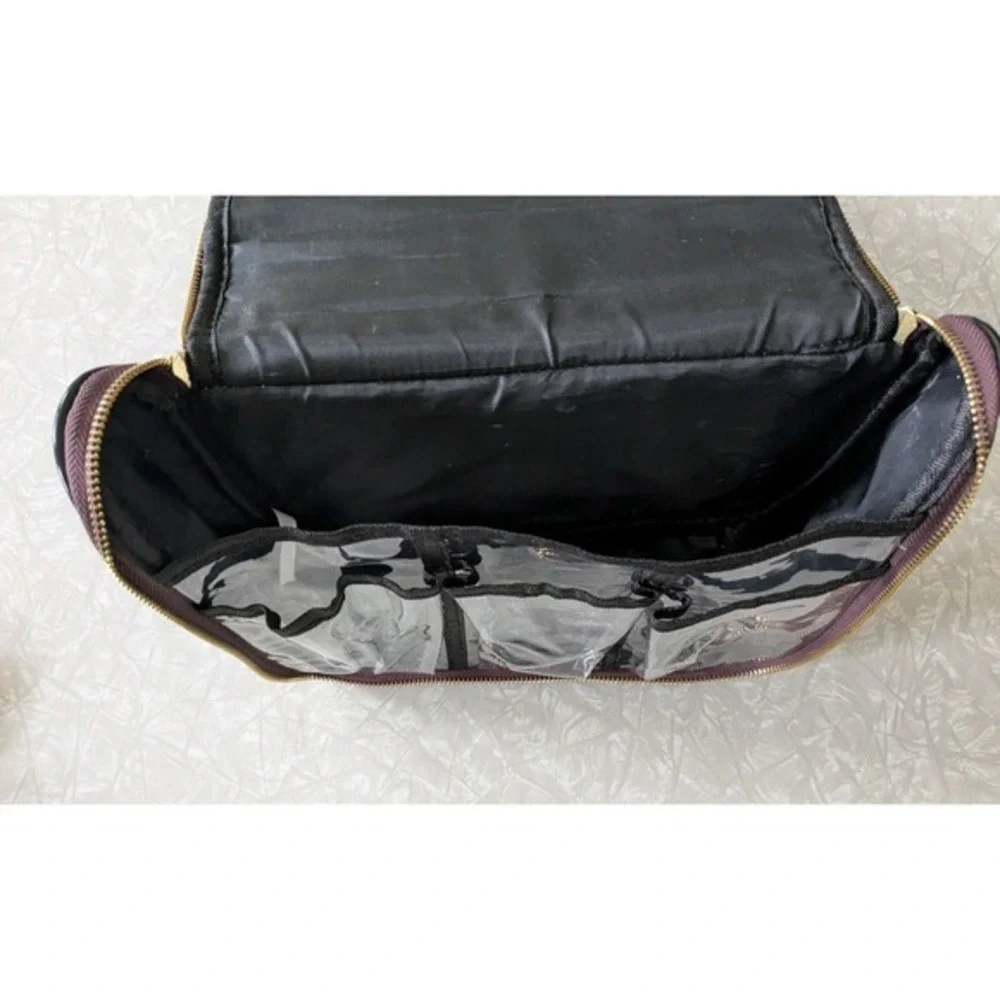 Laura Ashley Purple Travel Bathroom Tote Cosmetic Hygiene‎ Case Bag Hanging